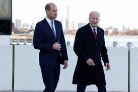 Joe Biden meets Prince William in Boston