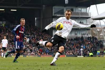 Dimitar Berbatov  scored his ninth goal of the season on Saturday and it was just enough to lift Fulham to a 1-0 win over Stoke City. Jan Kruger / Getty Images