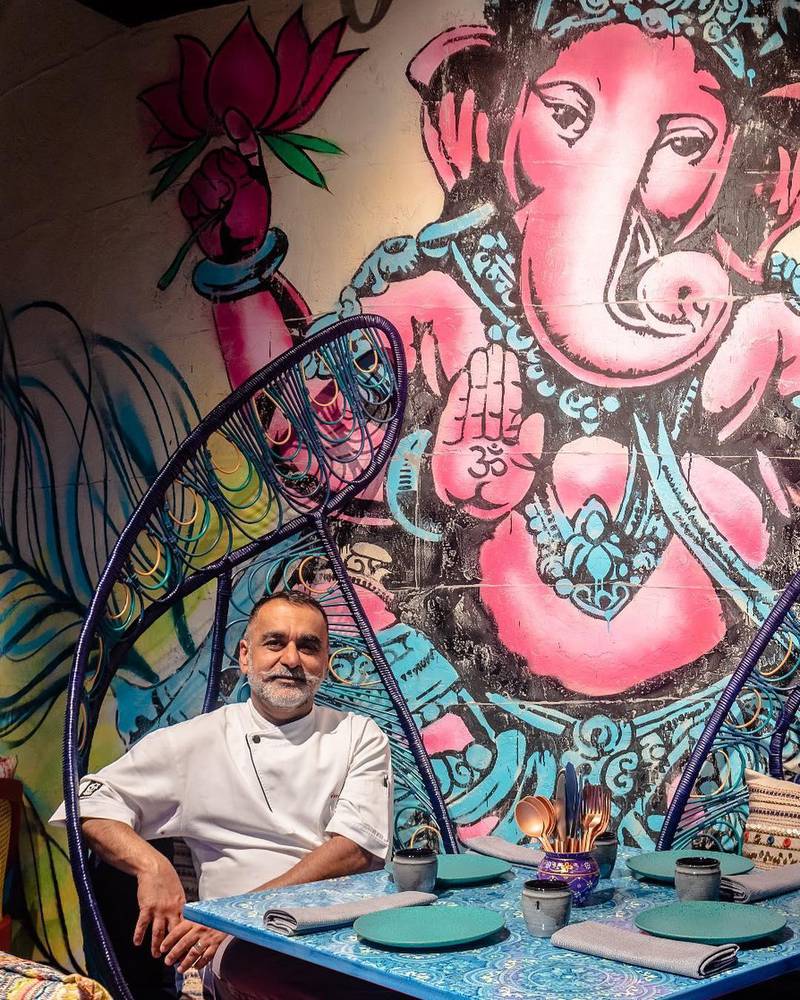 Indian chef Vineet Bhatia is in Dubai preparing for the opening of his new restaurant, Indya by Vineet, on January 22. Instagram