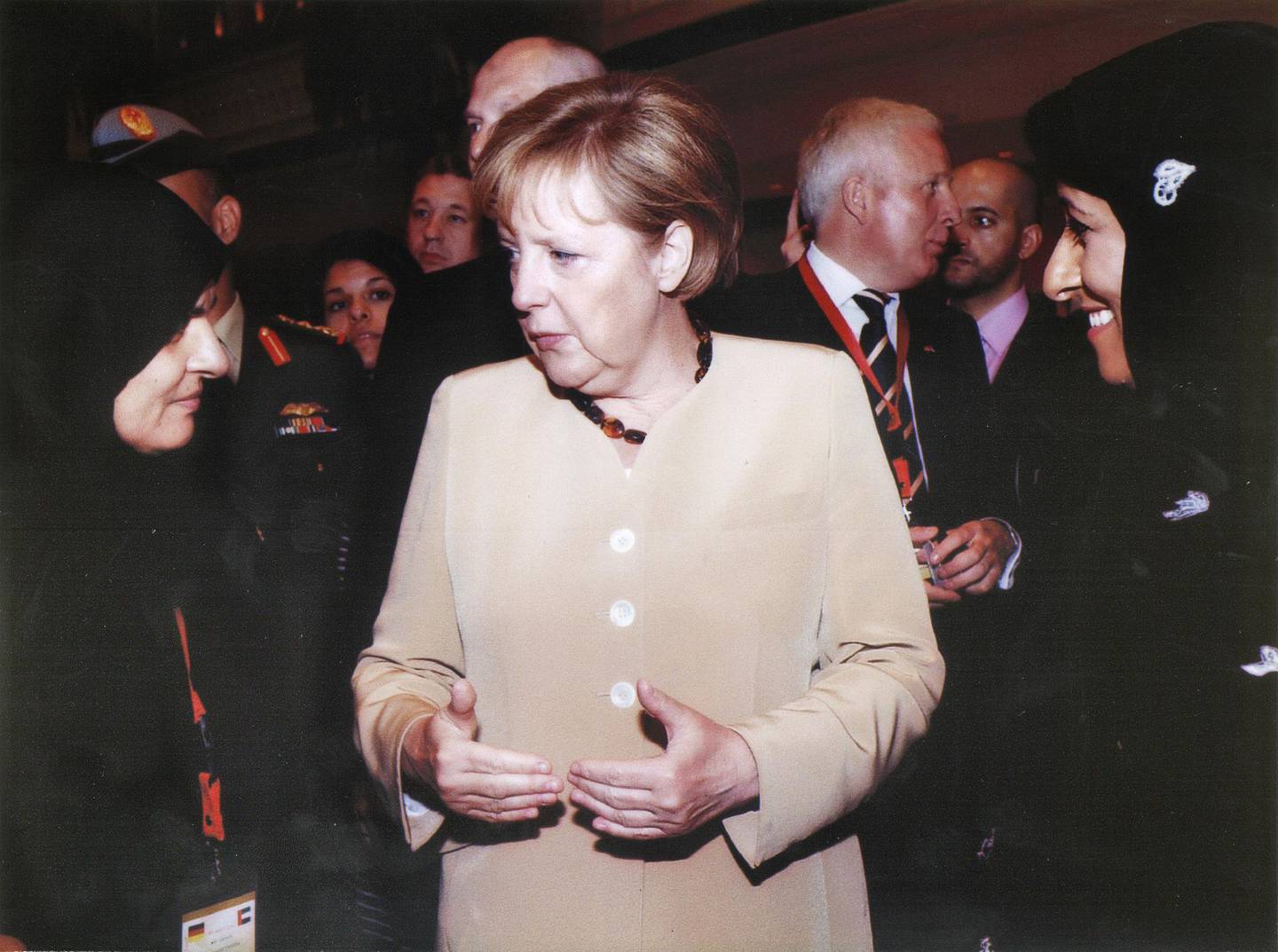 Dr Raja Al Gurg with German Chancellor Angela Merkel in 2010
