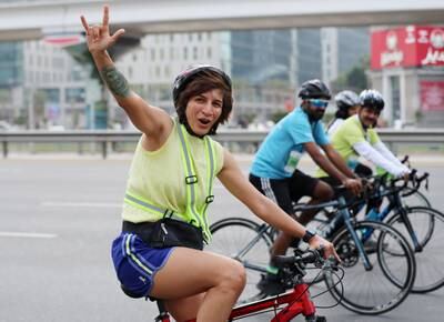 All participants are encouraged to cycle at their own pace as they take in the sights