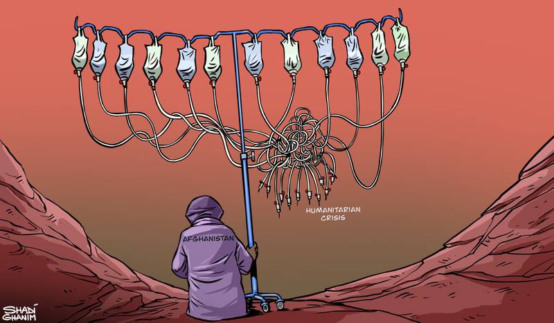 Our cartoonist's take on the humanitarian crisis in Afghanistan