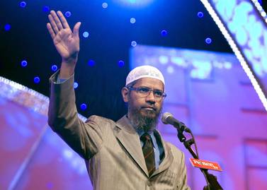 Banned Indian preacher Zakir Naik has been cited as an example of the need to overhaul the UK's extremism laws. Jeff Topping / The National