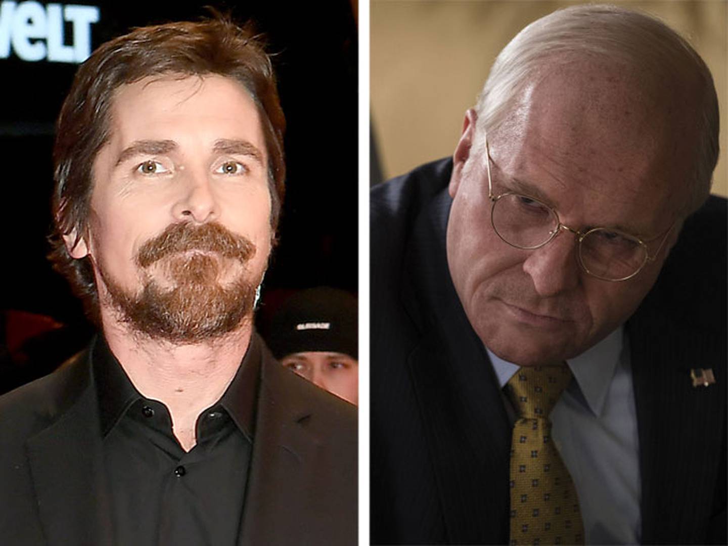 Christian Bale in 'Vice'. Photos: Getty Images; Annapurn Pictures