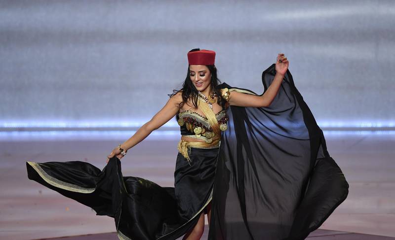 Miss Tunisia Sabrine Mansour performs during the Miss World 2019 final.  EPA
