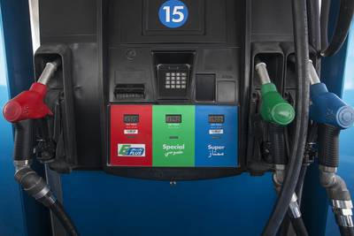 This is what drivers can expect to pay when filling their tanks – Super 98: Dh4.63; Special 95: Dh4.52; Diesel: Dh4.76 and E-plus 91: Dh4.44. Mona Al Marzooqi / The National