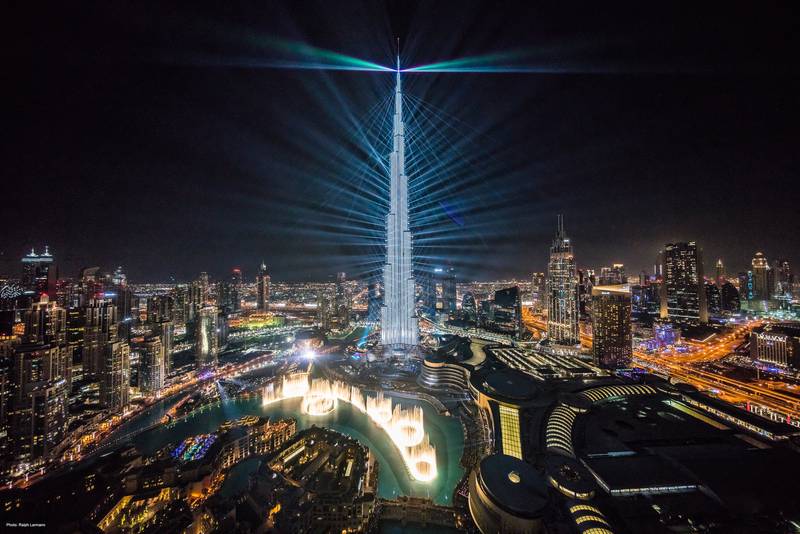 A fireworks display will take place around Burj Khalifa for New Year's Eve 2021-2022. Photo: Ralph Larmann / Emaar