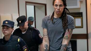 An image that illustrates this article Brittney Griner freed in swap for Russian arms dealer Viktor Bout