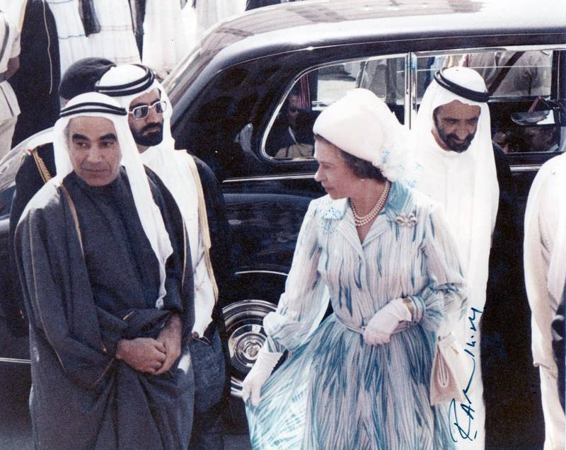 Photos of Queen Elizabeth II when she visited the UAE in 1979Courtesy  of RAMESH SHUKLA