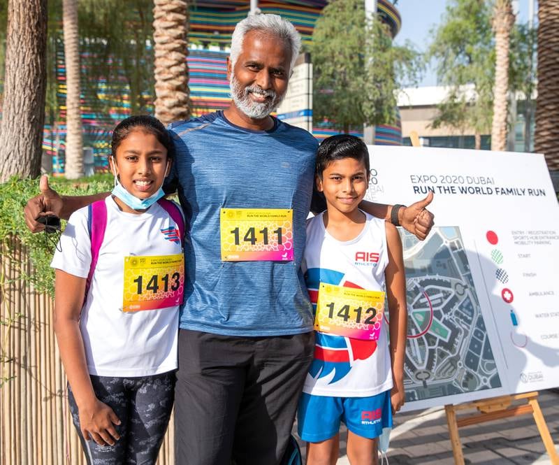Mohamadh Jameel with children Asma,13, and Asjad, 11