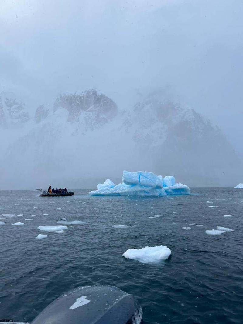 The members of the 2041 ClimateForce: Antarctica Expedition came from 37 countries, four of whom were from the UAE – Athra Khamis, Mahra Al Murawwi, Sayesha Dogra and Winston Cowie.
