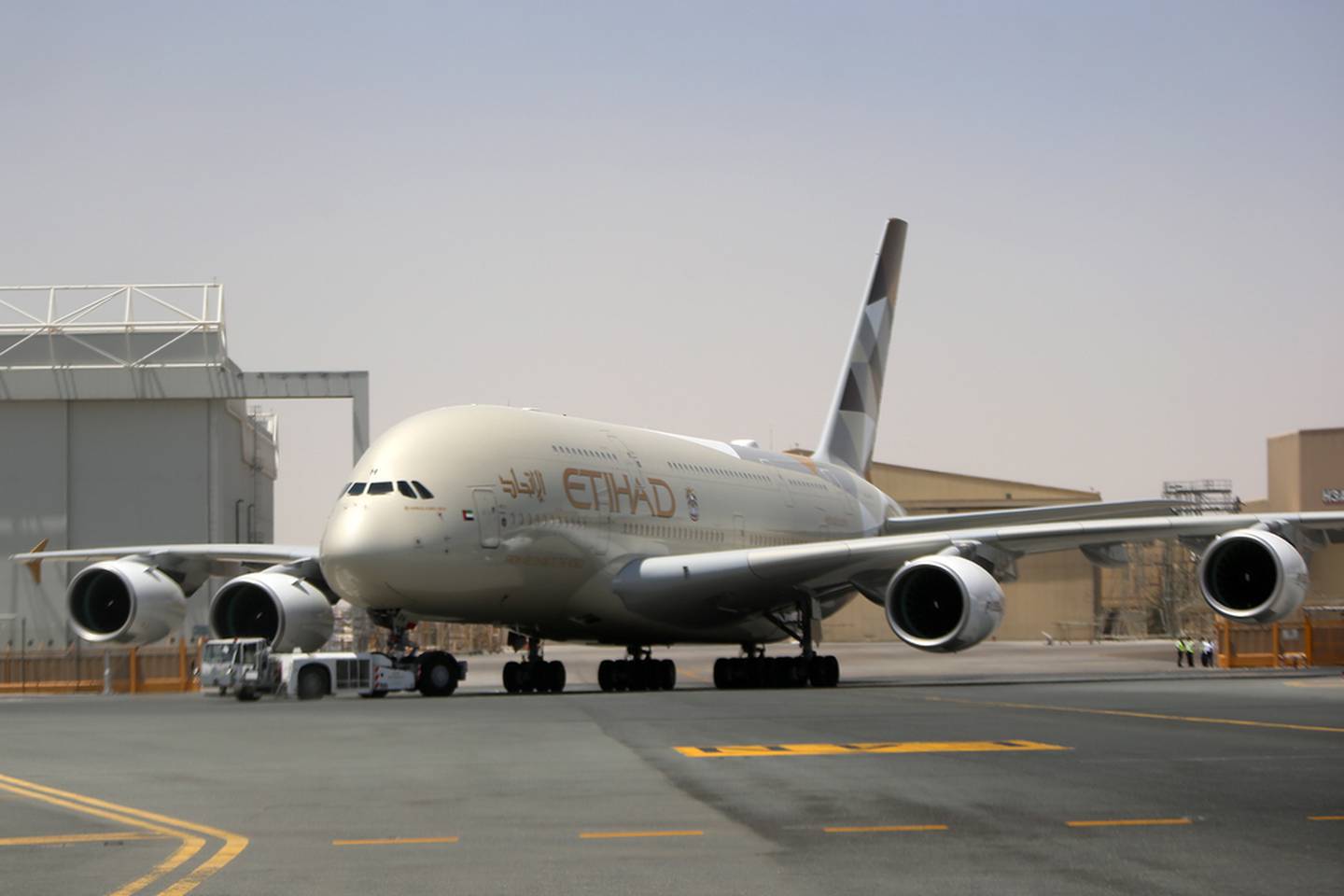 Aisha Al Mansoori was the first female UAE national to fly an A380 superjumbo, the world's largest passenger jet. Delores Johnson / The National  