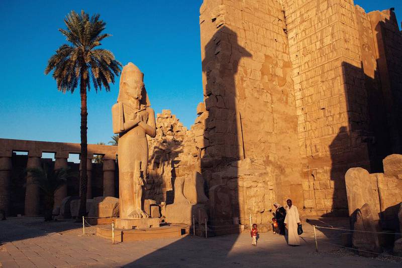 Above, the Karnak temple Luxor, Egypt. Karnak is the largest ancient religious site in the world. Ed Giles / Getty Images