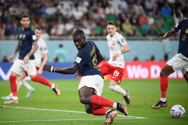 Dayot Upamecano - 5, Didn’t always look comfortable as he just about escaped Poland’s early press in the French box, then made a clean challenge after a poor touch. Handled Kamil Grosicki’s cross to concede a penalty. AFP