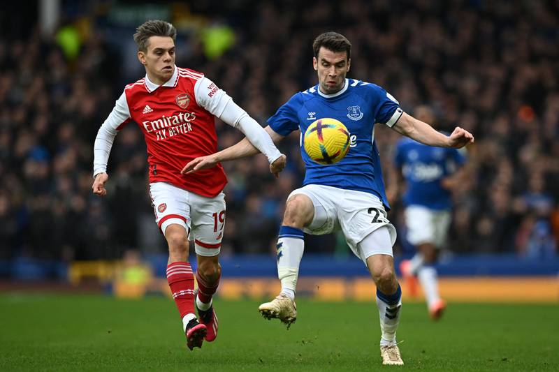 Leandro Trossard (Martinelli, 59’) - 5, Offered Coleman more of a challenge than Martinelli but his corners were poor. Hit a decent shot that Pickford saved well, then sent another attempt high and wide.

AFP
