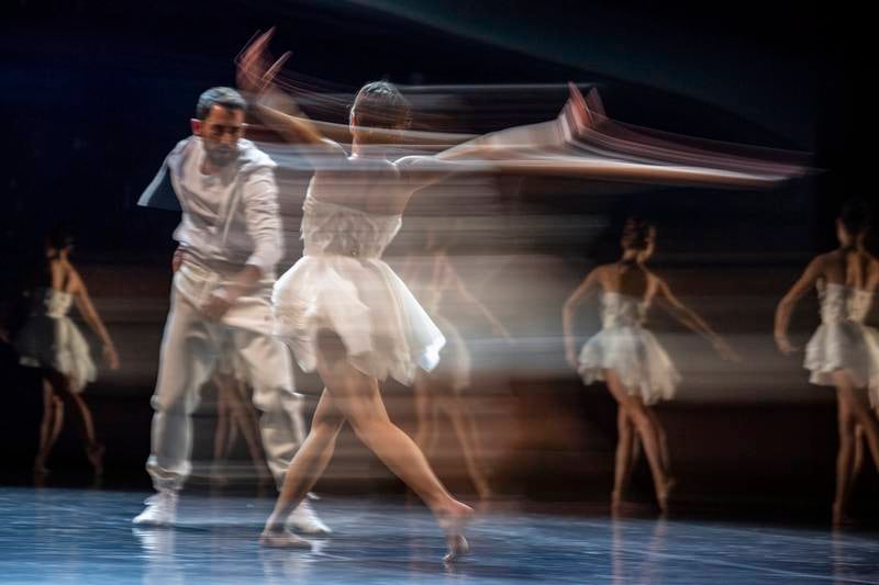 A dress rehearsal of Pyotr Tchaikovsky's 'Swan Lake' ballet at the New Stage of the Bolshoi Theater in Moscow, November 16, 2021. EPA