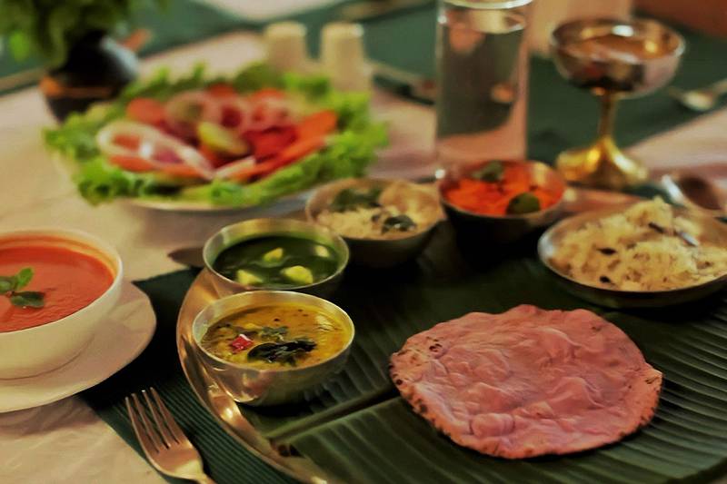 Soukya serves Sattvic food that 'helps create positive vibrations in the body'.