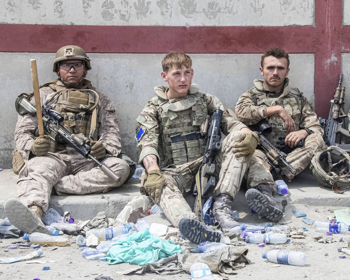 British and US troops have been helping to get people out of Kabul since the Taliban seized power. Photo: AP