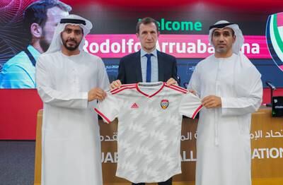 Rodolfo Arruabarrena was unveiled as UAE's new national team manager on Sunday, February 13, 2022. Photo: UAEFA