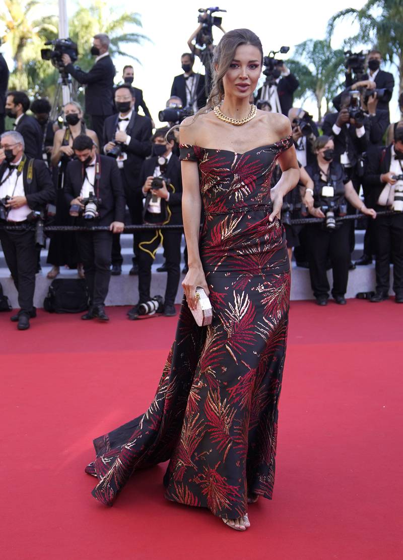 Lara Leito attends 'The Story of my Wife' screening during the 74th annual Cannes Film Festival on July 14, 2021