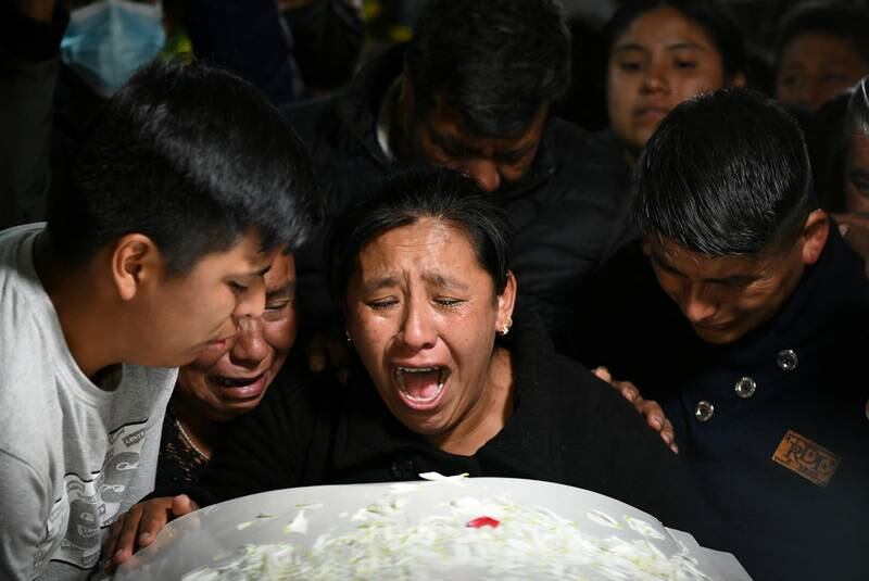 The family of one of the migrants hold a wake at their home in the eastern Mexican state of Veracruz state. Reuters