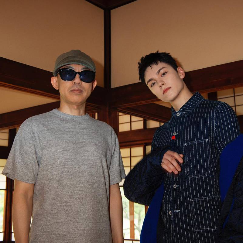 Kenzo artistic director Nigo, left, has signed Vernon from group Seventeen. Kenzo / Instagram