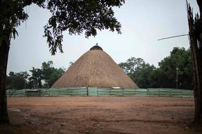 One of the buildings in the Kasubi Royal Tombs. 