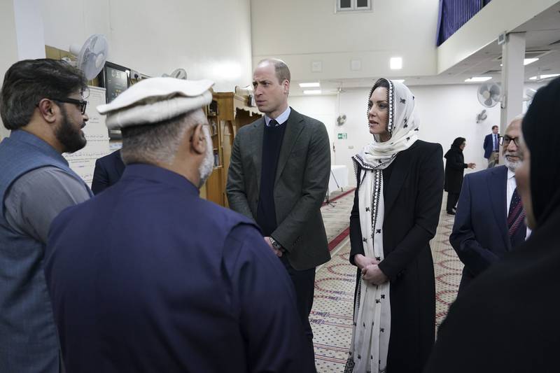 The Prince and Princess of Wales were at the centre to meet partner members of the Disasters Emergency Committee  Turkey-Syria Earthquake Appeal. AP