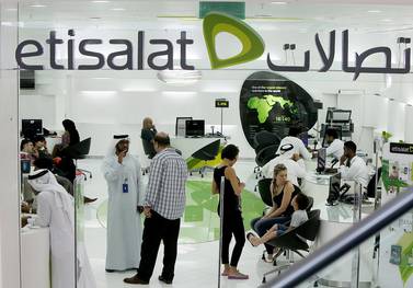 Etisalat has launched a new payment plan for internet calls. Satish Kumar / The National