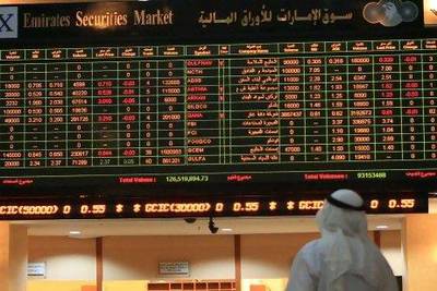 The Abu Dhabi Securities Exchange General Index closed down at 0.05 per cent at 2,599.64 points. Ravindranath K / The National