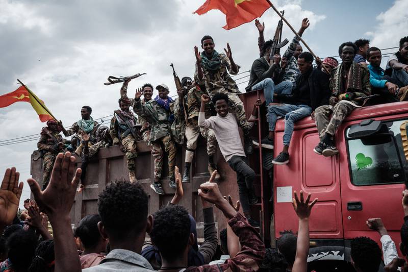 Fighters from the Tigray People's Liberation Front (TPLF), which ruled Ethiopia for nearly three decades. AFP