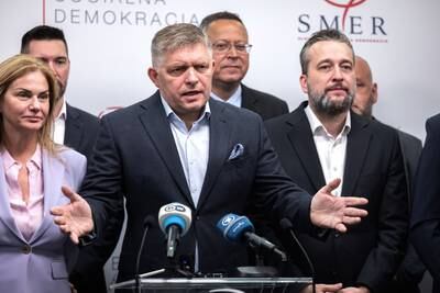 Robert Fico set his sights on forming a government on Sunday after winning Slovakia's general election. Getty Images