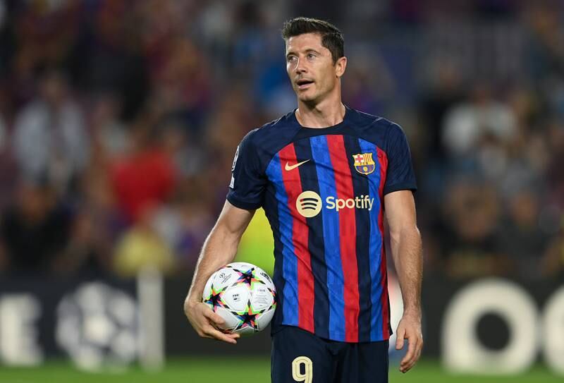 CF: Robert Lewandowski (Barcelona). A year on from his goals helping to push Barcelona out of the Champions League in the group phase, Lewandowski marked his Barca debut in the competition with a handsome hat-trick in the 5-1 demolition of Viktoria Plzen. Getty Images