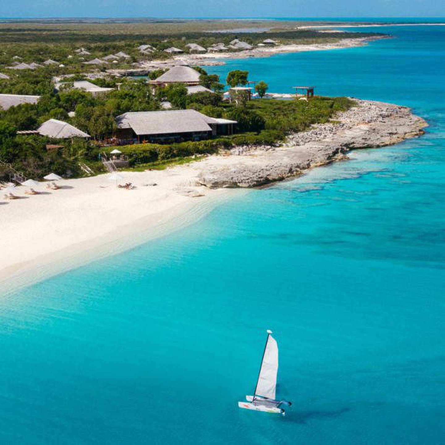A waterfront Aman hotel in Providenciales, Turks and Caicos Islands. Photo: Aman Resorts