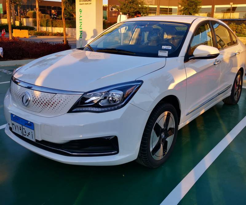 The E70 car from the Chinese Dongfeng Motor Corporation will be produced in Egypt in 2022. Photo: Ministry of Public Enterprise