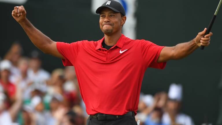 An image that illustrates this article Tiger Woods video shows 'progress' after serious car crash