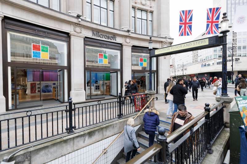 Microsoft's experience centre in London. The UK’s Competition and Markets Authority prevented the Microsoft and Activision deal saying it “would alter the future of the fast-growing cloud-gaming market". Getty