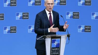 Nato Secretary General Jens Stoltenberg has warned that Russia has stockpiled missiles.  (Saul Loeb / Pool Photo via AP)