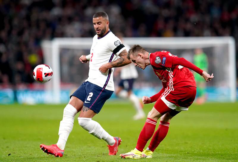Kyle Walker - 6: Partnership down right with Manchester City teammate Sterling failed to get going in opening half. Tried to find teammates with a few searching long-balls with little joy. Gifted ball to Hungary just before hour but was rescued by teammates. PA