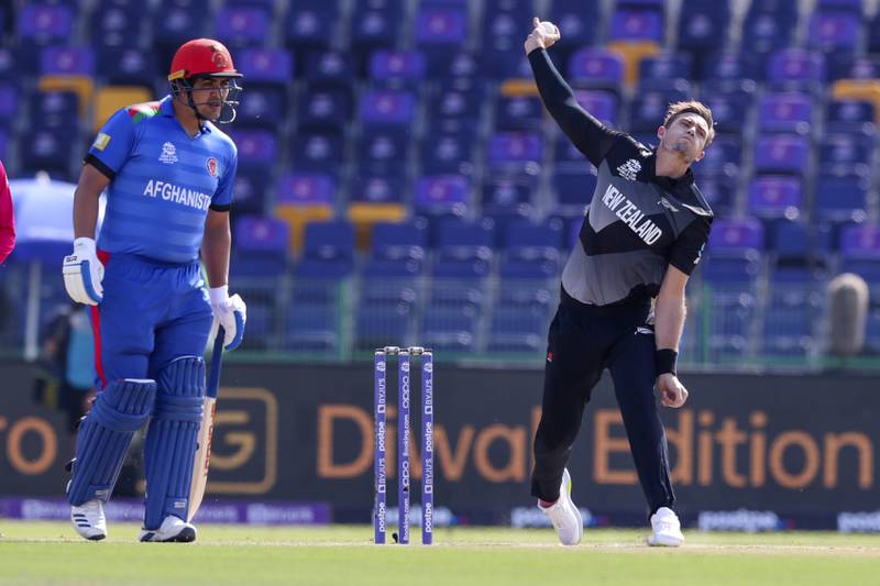 New Zealand's Tim Southee picked up two wickets on Sunday. AP