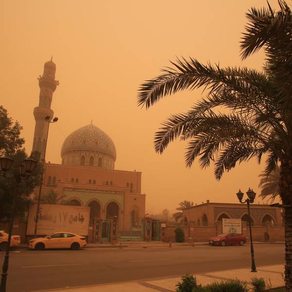 Why does Iraq keep getting clouded under severe dust storms?