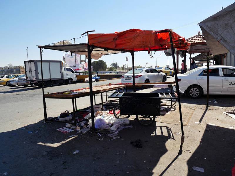 Pictured: The now-closed market stall at the edge of the market belonging to the men who have been charged with the attack on the 16-year-old victim. 
19/10/2020
Photographer: Charlie Faulkner