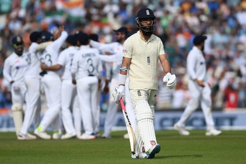 Moeen Ali – 5. (35, 0, [Did not bowl], 2-118) No significant contribution with the bat, and untrusted with the ball. Six catches in the match redeemed him somewhat. Getty