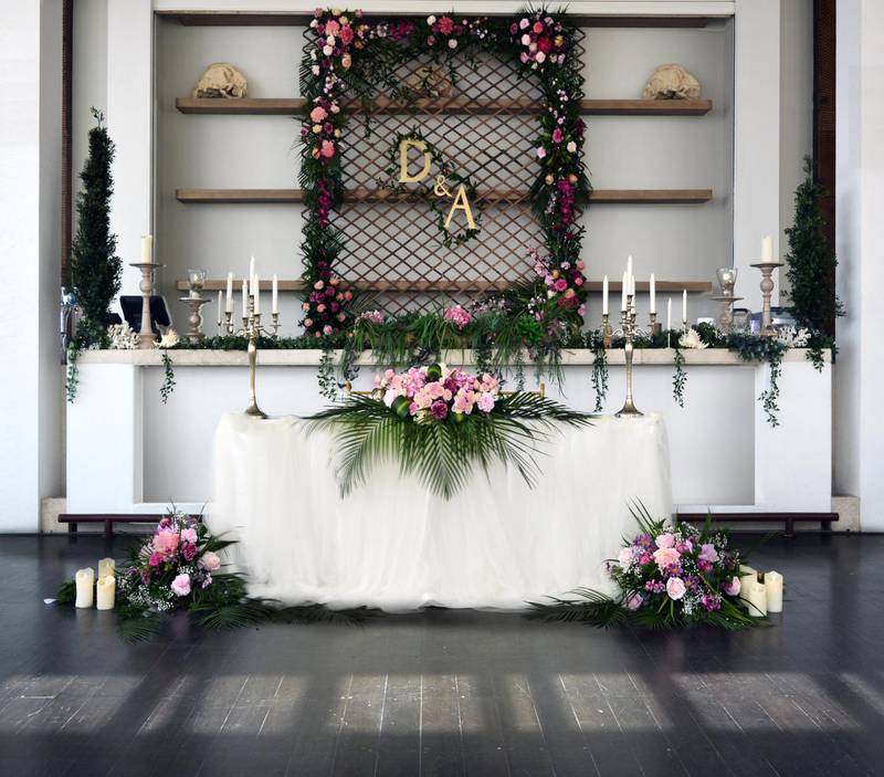 An Abu Dhabi wedding organised by La Table Events in 2018 that had only 35 guests