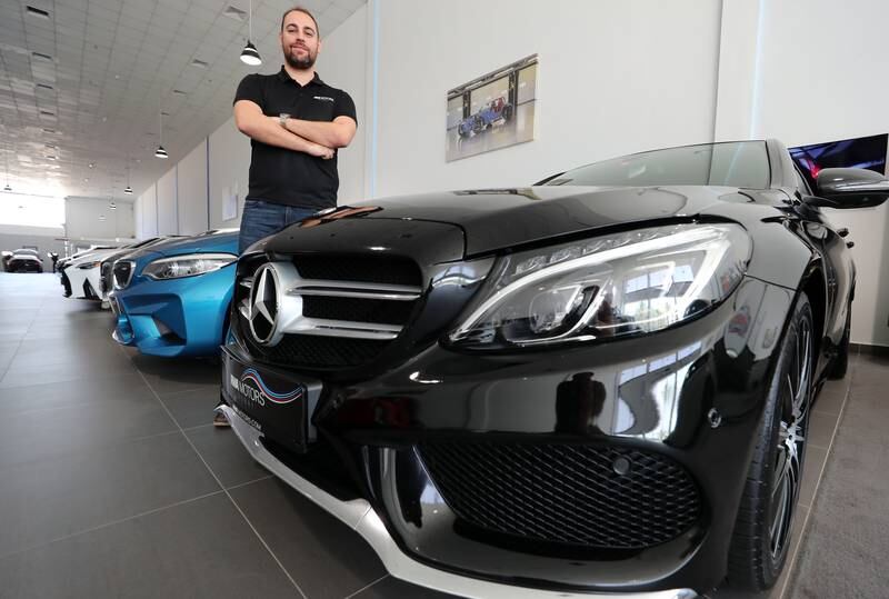 Second-hand car dealers report booming demand due to a lack of new cars coming into the market and a shortage of stock. Chris Whiteoak / The National