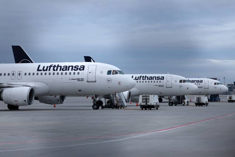 Lufthansa offers special meals for children, additional infant luggage allowance and priority boarding for families. Photo: Michaela Rehle / Bloomberg