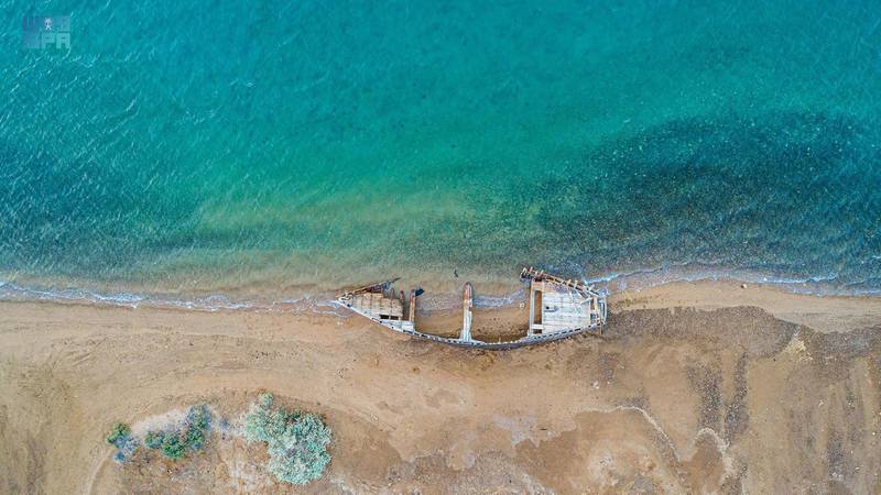 لقطات جوية لشواطئ البحر الأحمر شمال غرب المملكة 1442-10-08هـ(واس)Aerial shots of the Red Sea beaches in Saudi Arabia. SPA