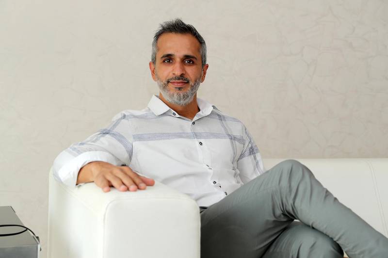 DUBAI, UNITED ARAB EMIRATES , August 18 – 2020 :- Dhiren Harchandani, Entrepreneur, Author and speaker at his villa in Jumeirah 1 in Dubai. (Pawan Singh / The National) For Business. Story by Keith J Fernandez