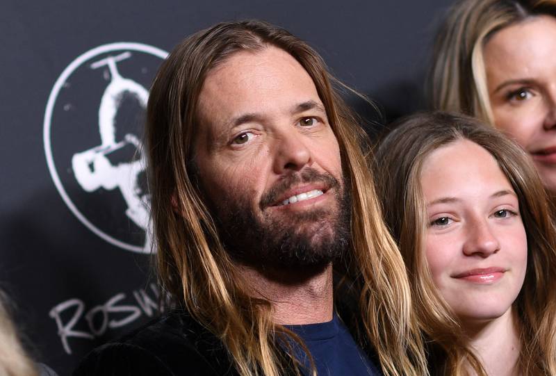 Drummer Taylor Hawkins at the premiere of Foo Fighters' 'Studio 666' at the TCL Chinese Theatre in Hollywood last month. Photo: AFP