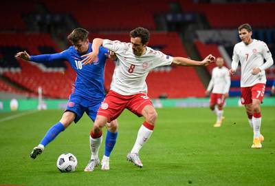 Thomas Delaney – 6: Caught out by Mount down left early in game and was lucky Chelsea man couldn’t keep feet before crossing. Foul on Kane on edge of box handed great chance to England that they failed to capitalise on. Getty
